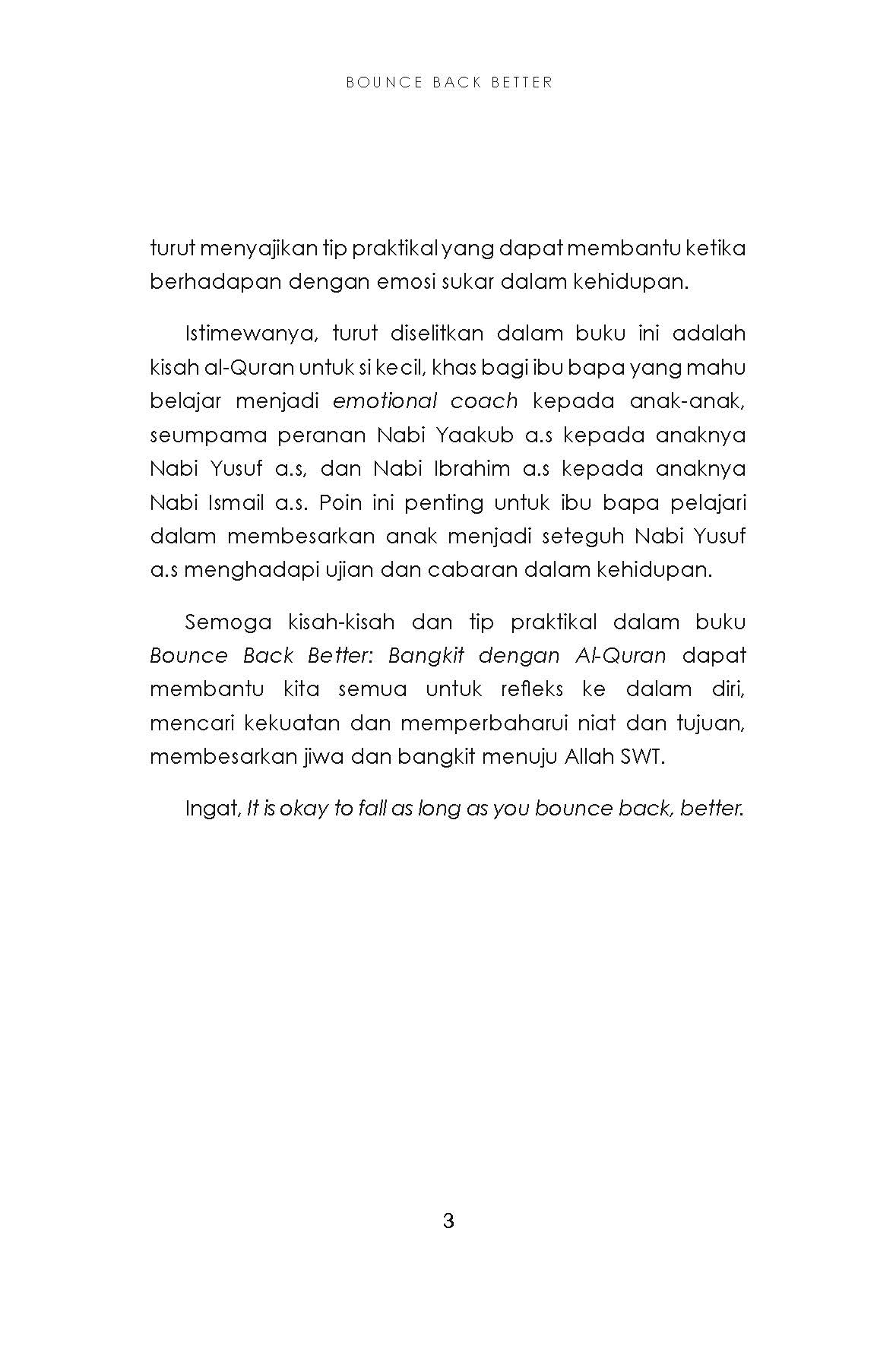 Bounce Back Better : Bangkit Dengan Al-Quran - Dr. Alizi, Dr. Ro